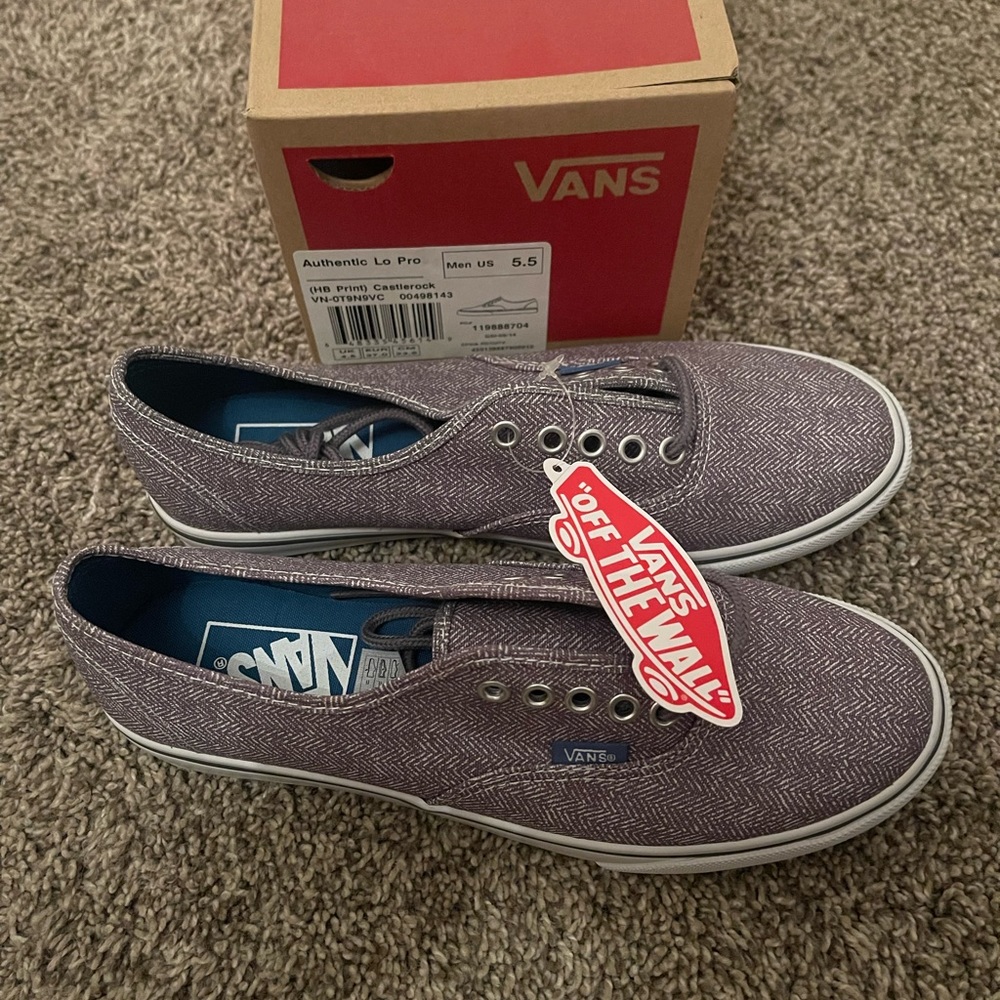 VANS authentic Low Pro Castlerock print tennis shoe